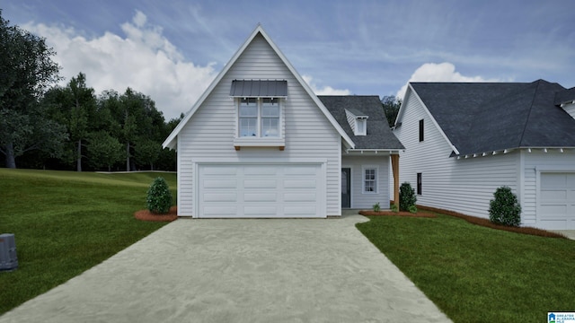 149 Shiloh Creek Dr, Calera, AL 35040 - traditional home with concrete driveway, a front yard, an attached garage, and a shingled roof