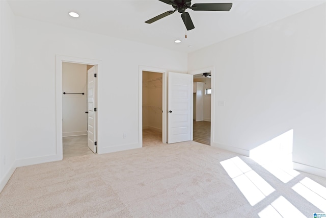 149 Shiloh Creek Dr, Calera, AL 35040 - unfurnished bedroom featuring a spacious closet, carpet floors, recessed lighting, a closet, and baseboards