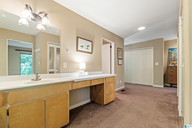 134 Highgate Hill Rd, Indian Springs Village, AL 35124 - full bath with double vanity, carpet flooring, and baseboards