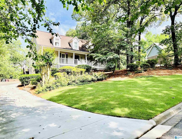 5260 Harvest Ridge Ln, Birmingham, AL 35242 - view of front of home with a front yard and covered porch