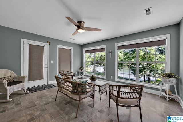 14 County Road 279, Cullman, AL 35057 - dining space featuring ceiling fan and baseboards