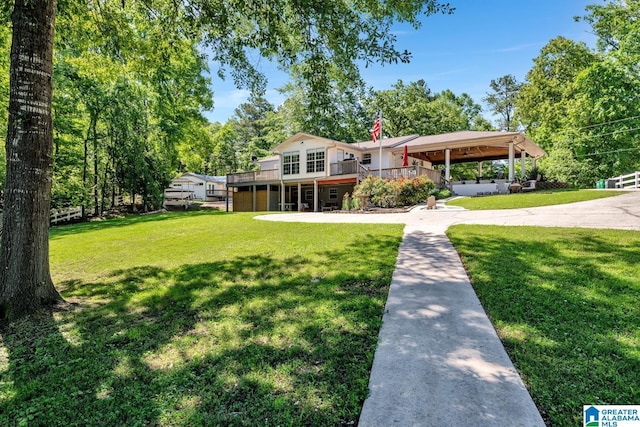 14 County Road 279, Cullman, AL 35057 - view of grassy yard with a wooden deck