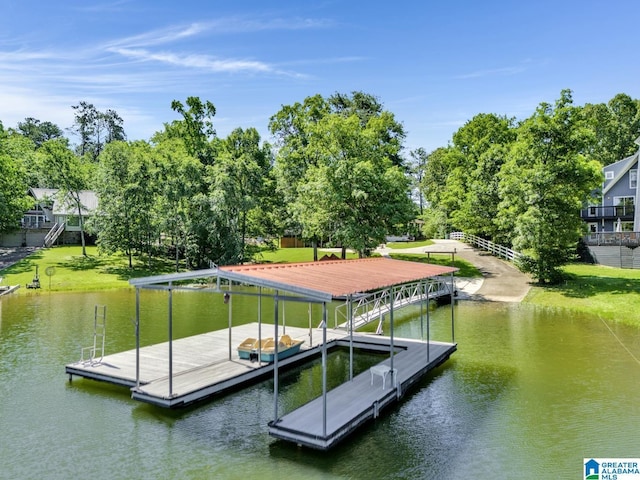 14 County Road 279, Cullman, AL 35057 - dock featuring a water view and view of wooded area