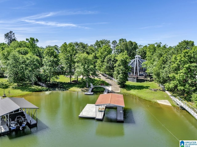 14 County Road 279, Cullman, AL 35057 - dock area with a water view and view of scattered trees