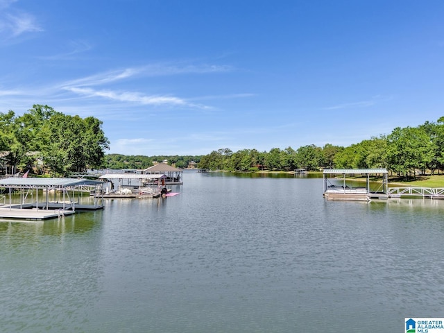 14 County Road 279, Cullman, AL 35057 - water view featuring a floating dock and boat lift
