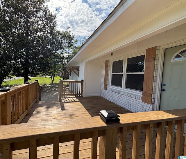 913 Alexandria Rd, Weaver, AL 36277 - view of wooden deck