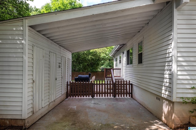 1345 Cresthill Rd, Birmingham, AL 35213 - view of patio / terrace with a carport