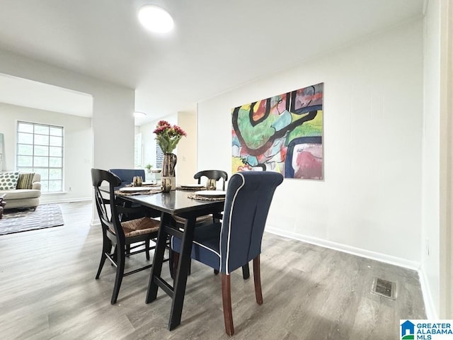 2723 6th St NE, Center Point, AL 35215 - dining space featuring wood finished floors and baseboards