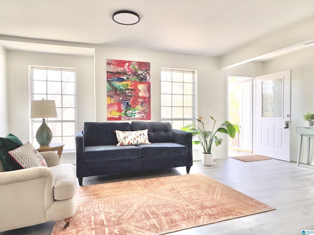 2723 6th St NE, Center Point, AL 35215 - living room featuring wood finished floors and baseboards