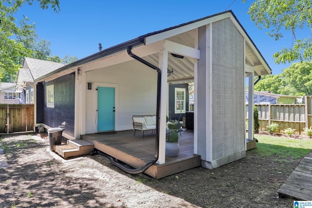 1505 36th St N, Birmingham, AL 35234 - back of house with a deck