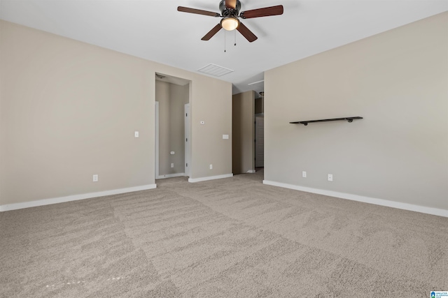 731 Rosebury Rd, Helena, AL 35080 - spare room featuring a ceiling fan, carpet flooring, and baseboards