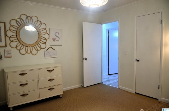1679 Curry Hwy, Jasper, AL 35503 - bedroom with crown molding, dark carpet, and baseboards