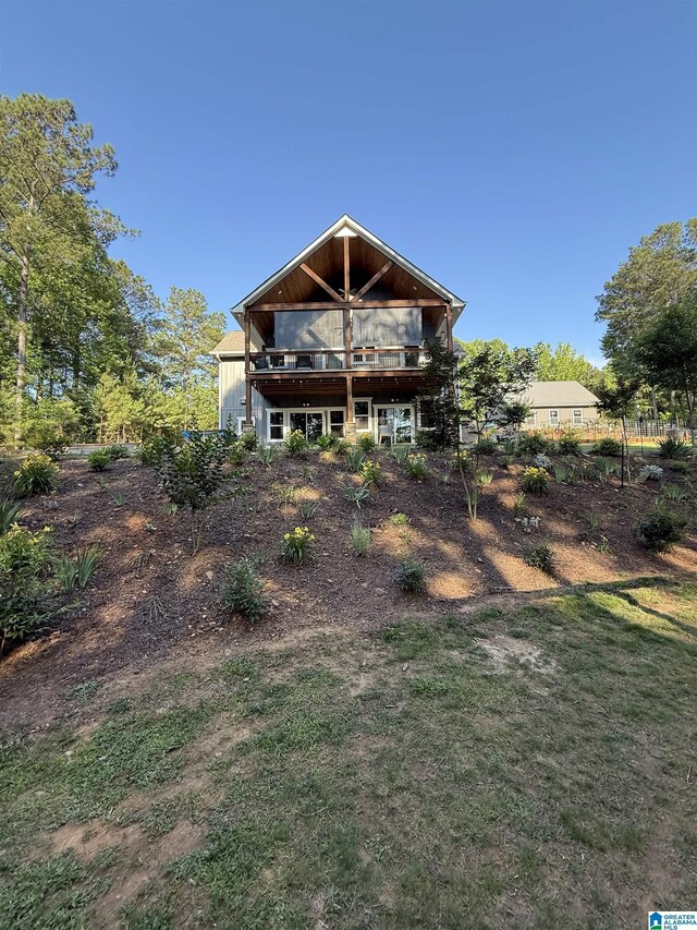 171 Sweetwater Dr, Wedowee, AL 36278 - rear view of house featuring a wooden deck