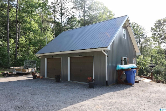 171 Sweetwater Dr, Wedowee, AL 36278 - detached garage featuring view of scattered trees