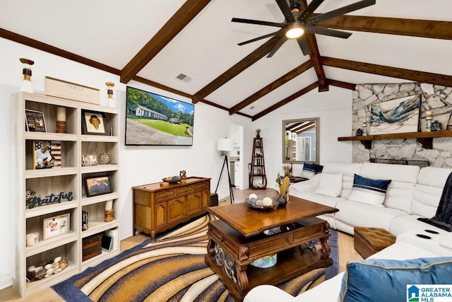 717 Country View Ter, Birmingham, AL 35215 - living area featuring a ceiling fan