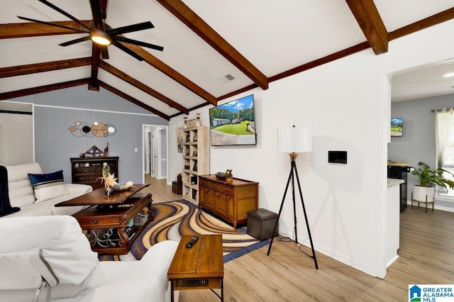 717 Country View Ter, Birmingham, AL 35215 - living room featuring a ceiling fan, light wood-type flooring, and baseboards