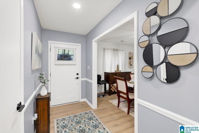 717 Country View Ter, Birmingham, AL 35215 - entryway featuring light wood-style floors and baseboards
