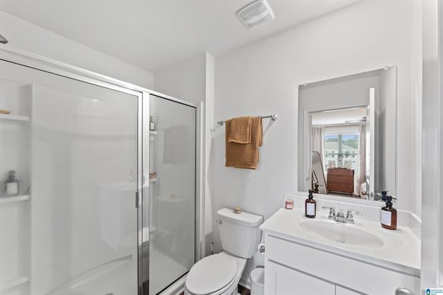 1063 Archers Trl E, Springville, AL 35146 - bathroom with a stall shower, vanity, and toilet