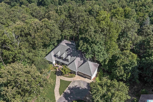 4670 Old Looney Mill Rd, Birmingham, AL 35243 - view from above of property with a heavily wooded area