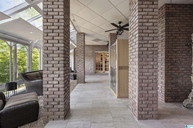 4670 Old Looney Mill Rd, Birmingham, AL 35243 - view of patio featuring ceiling fan