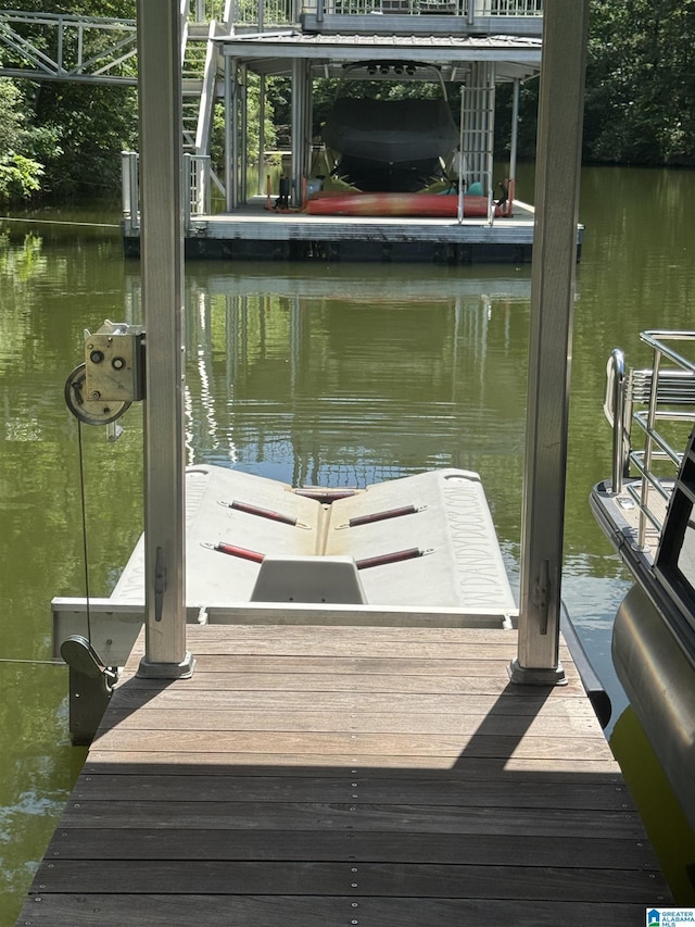 567 Brookwater Way, Wedowee, AL 36278 - dock with a water view and boat lift