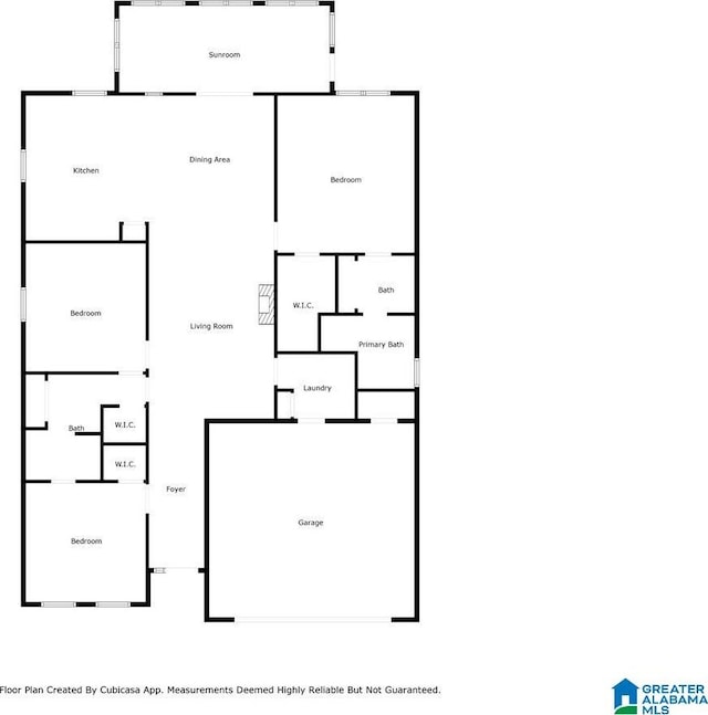 617 Golden Eagle Cir, Jasper, AL 35504 - floor plan / room layout