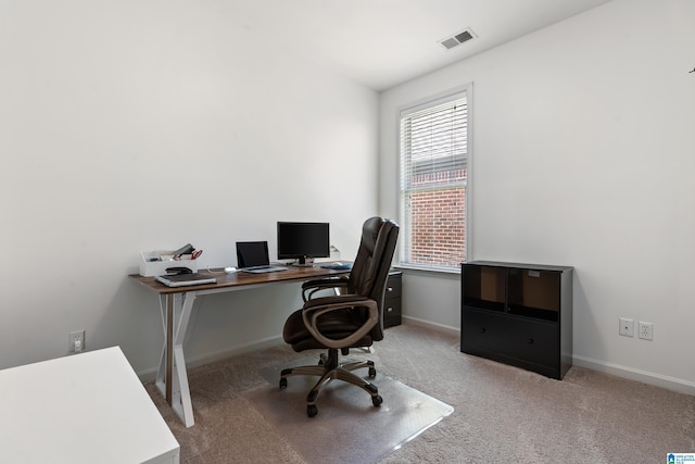 5846 Water Branch Rd, Hoover, AL 35244 - office area featuring carpet flooring and baseboards