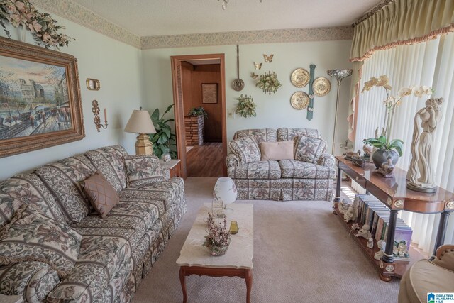 3332 Berry Dr, Hueytown, AL 35023 - living room with carpet