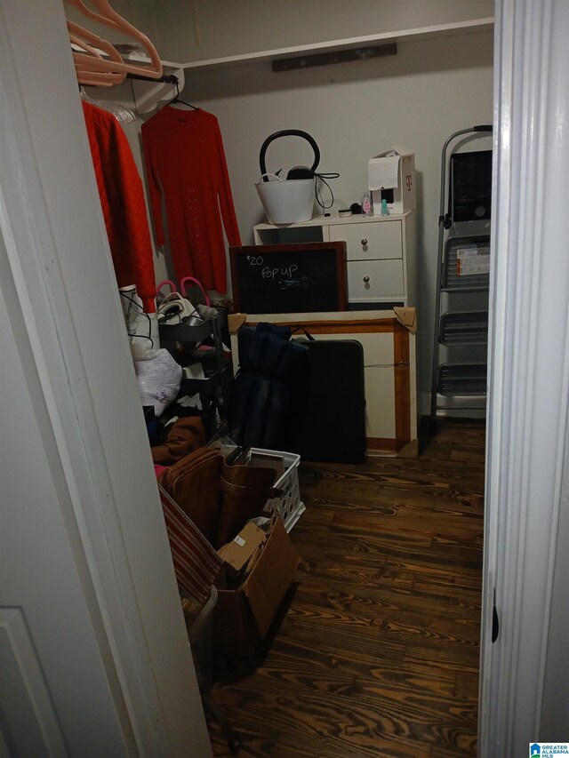 2120 Brewster Rd, Birmingham, AL 35235 - spacious closet with dark wood-style flooring