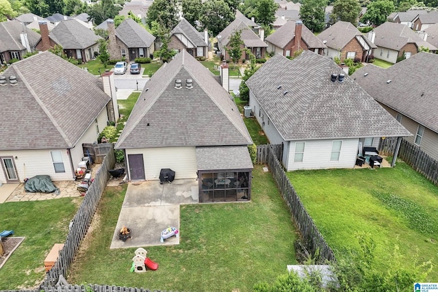 1206 Savannah Ln, Calera, AL 35040 - aerial perspective of suburban area