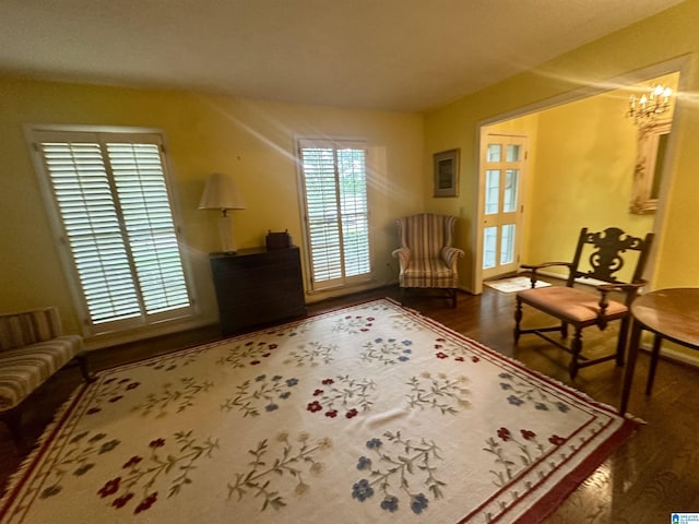 400 Shiloh Cir, Birmingham, AL 35213 - sitting room featuring plenty of natural light, wood finished floors, and baseboards