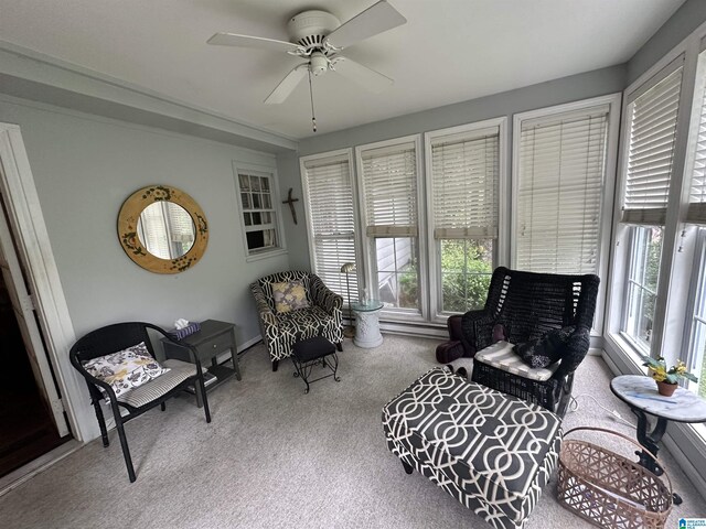 400 Shiloh Cir, Birmingham, AL 35213 - sitting room featuring carpet flooring and a ceiling fan