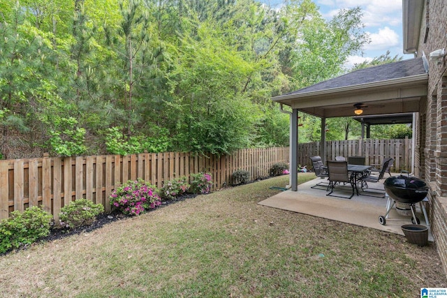 5432 Park Side Cir, Hoover, AL 35244 - view of yard featuring a patio area
