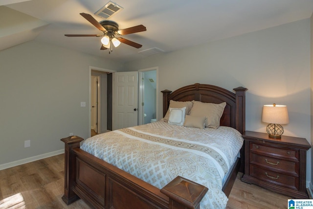 1794 Riverknolle Rd, Tallassee, AL 36078 - bedroom featuring light wood finished floors, baseboards, and a ceiling fan