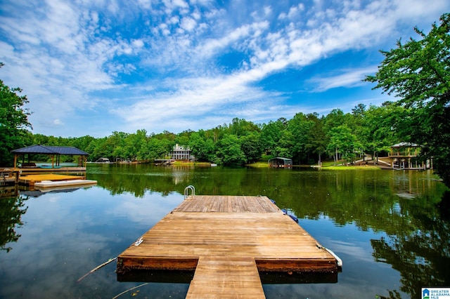 327 County Road 4315, Wedowee, AL 36278 - dock area featuring a water view and a wooded view