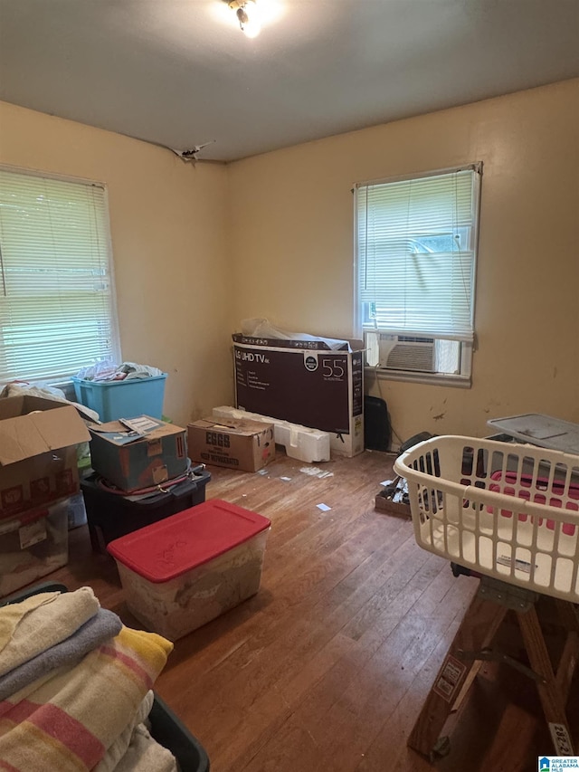 9709 Mize Rd, Remlap, AL 35133 - bedroom featuring hardwood / wood-style flooring and cooling unit