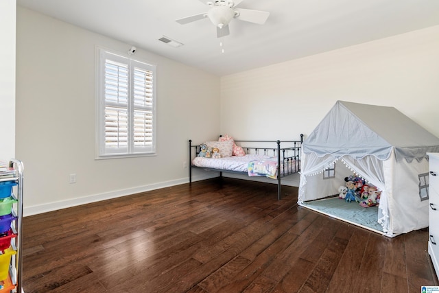 2982 Kelham Grove Way, Birmingham, AL 35242 - bedroom with hardwood / wood-style flooring, baseboards, and a ceiling fan