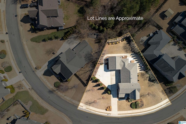 2982 Kelham Grove Way, Birmingham, AL 35242 - aerial view of property and surrounding area with property parcel outlined