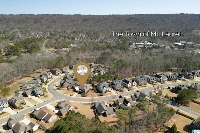 2982 Kelham Grove Way, Birmingham, AL 35242 - aerial overview of property's location featuring nearby suburban area and a forest