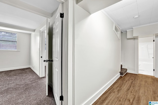 809 15th St W, Birmingham, AL 35208 - corridor featuring baseboards and crown molding