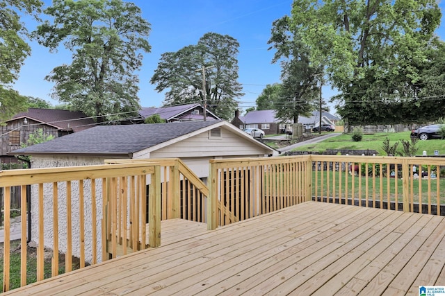 809 15th St W, Birmingham, AL 35208 - wooden terrace featuring a residential view