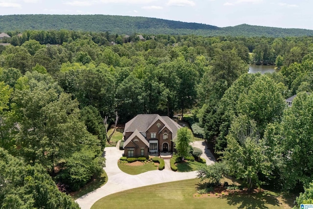 1272 Highland Lakes Trl, Birmingham, AL 35242 - view from above of property featuring a heavily wooded area and a nearby body of water