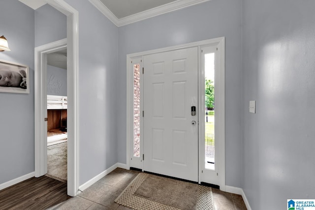 2304 Spaulding Pl, Moody, AL 35004 - foyer featuring crown molding and baseboards