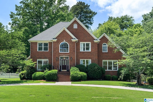 3709 Carisbrooke Dr, Hoover, AL 35226 - colonial inspired home with brick siding