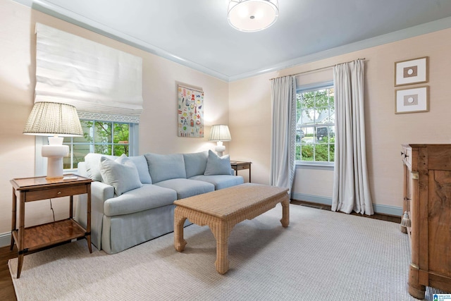 409 Euclid Ave, Mountain Brook, AL 35213 - living area featuring baseboards and wood finished floors