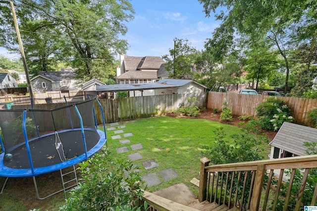 409 Euclid Ave, Mountain Brook, AL 35213 - view of yard featuring a trampoline
