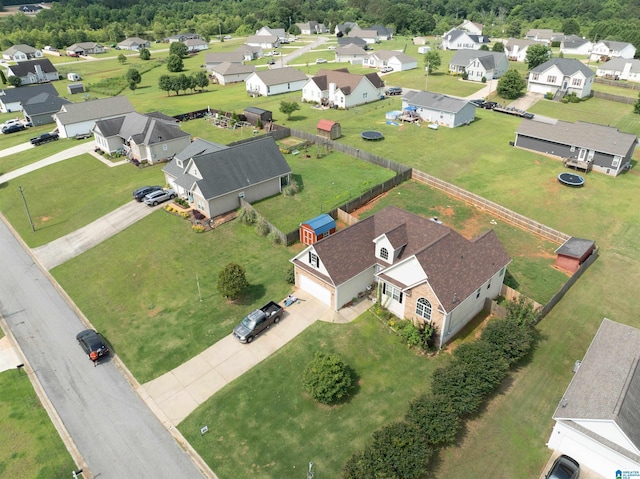 184 Raptor Way, Anniston, AL 36207 - aerial perspective of suburban area