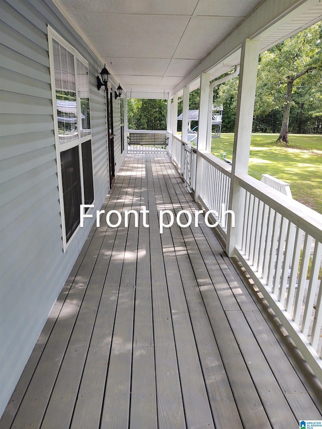 3409 Red Valley Rd, Remlap, AL 35133 - view of wooden porch