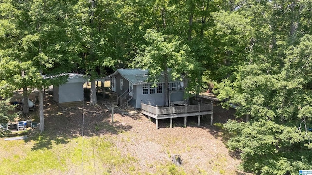 231 Smith Camp Loop, Adger, AL 35006 - view of yard with a deck