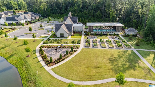 3040 Iris Dr, Hoover, AL 35244 - aerial view of a large body of water and a forest
